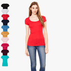 Bella - Margot - leichtes T-Shirt mit tiefem Ausschnitt