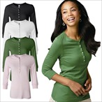 Bella - Tyla - Longsleeve mit Kn�pfen 