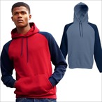 Fruit of the Loom - Kontrast Kapuzen Sweatshirt 'Baseball'