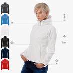 B&C - Damen Softshell Jacke mit abnehmbarer Kapuze 