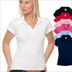 Fruit of the Loom - Damen Polo-Shirt ohne Kn�pfe