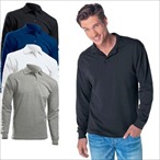 Hanes - Top Polo Langarm 