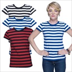 Mantis - Womens Retro Streifen T-Shirt 