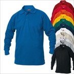 Clique - Langarm Poloshirt 'Pittsburgh' 