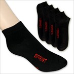 4 Paar Sneakersocken in schwarz 
