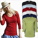 Tee Jays - Ladies 3/4 Longsleeve Stretch T-Shirt 