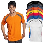 Hanes - Men's Tagless  Crew Neck T Contrast Sports 