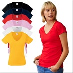 Fruit of the Loom - Lady-Fit T-Shirt Valueweight V-Neck