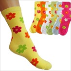 3 Paar Damen-Socken mit Blumenmuster 