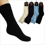 Gomati - 2 Paar Damen Frotteesocken Kuschelsocken 