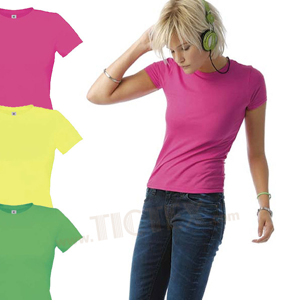Ladies T Shirt in Neonfarben Women Only PC  