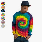Colortone - Unisex Batik Langarmshirt 'Swirl' 
