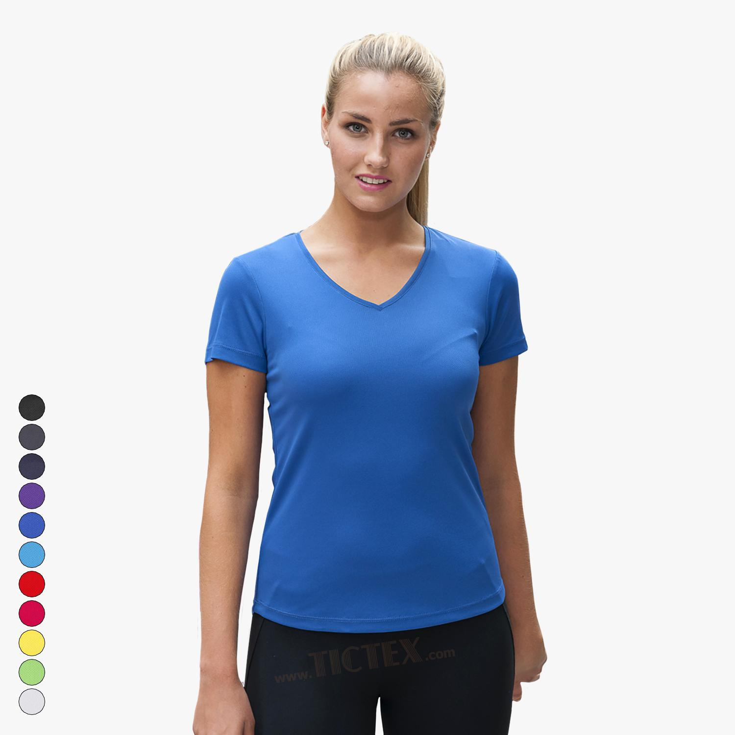 Damen V-Neck Funktionsshirt Cool T Just Cool